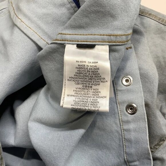 NEW DIESEL Men's Jacket J-Chart Intentionally Dirty Effect Full Zip Size 52 Blue - Picture 6 of 9